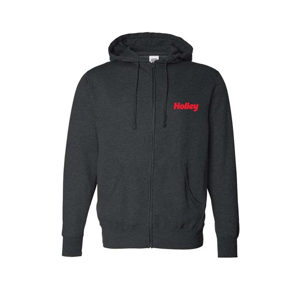 Holley 10433-LGHOL Hooded Sweatshirt Full-Zip - Fleece - Adult Large - Heather - Image 1 of 4
