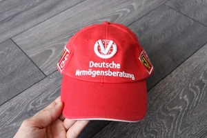 FERRARI F1 DEUTSCHE VERMOGENSBERATUNG MICHAEL SCHUMACHER VINTAGE 2000 CAP HAT - Picture 1 of 8
