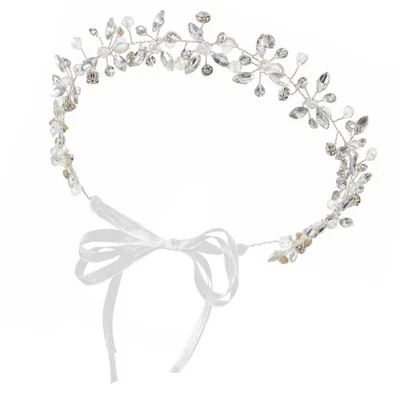  Fascia Sposa Capelli Accessori Copricapo Nuziale Decorazioni Per Donne - Immagine 1 di 4