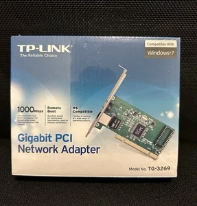 TP-LINK Gigabit PCI Express TG-3269 Network Adapter 1000 Mbps New Sealed - Afbeelding 1 van 5