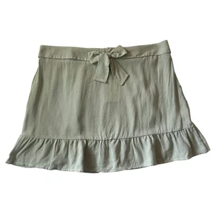Crown of Hearts Girl's Ruffle Tie Elastic Waist Pull-On Mint Green Skirt XXL New - Picture 1 of 7