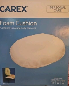 Cojín de asiento de espuma Carex blanco P70100 nuevo en caja - Imagen 1 de 3
