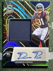 Dameon Pierce Rookie Patch Auto /75 | 2022 Spectra 232 Hyper Prizm Texans RPA RC - Picture 1 of 2