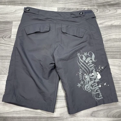 Pantalones Cortos de Bicicleta de Carreras Fox De Colección Para Mujer S Cintura Ajustable Floral Gris Ciclistas Foto 1 de 4