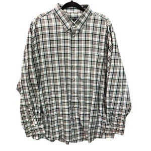 Jos. A. Bank Traveler's Collection Shirt -Mens XXL -Plaid Green Gray Button Down - Picture 1 of 8
