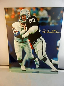 TED HENDRICKS Autograph Oakland Raiders 8x10 Photo HOFer Signed TS COA - Picture 1 of 1