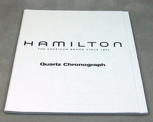 Hamilton Watch Book Quartz Chronograph Instruction Booklet Manual - Picture 1 of 2