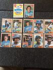 1981 Topps/Coke Baseball. Complete Royals Set. 11 Cards Plus Header Card. EX/NM.