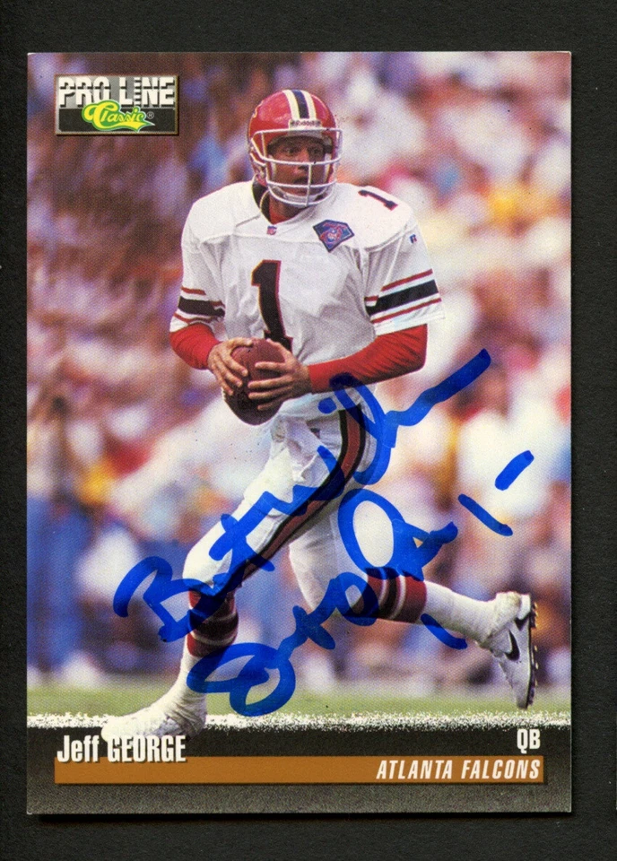 Jeff George #341 signed autograph auto 1995 Pro Line Classic Football  Card - Image 1 of 1