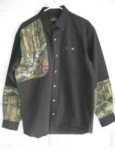 RedHead Shooting Button-Down Green Camo Long Sleeve Hunting Shirt Men’s Medium - Picture 1 of 12