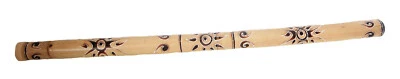 DOUBLE DUCK Handbemaltes Bambus Didgeridoo, 117 cm Fair Trade Deko im Ureinwohner Stil