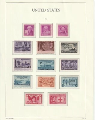 1948/51 COMPLETE COMMEMORATIVE YEAR SETS OF MINT NH VINTAGE U.S. POSTAGE STAMPS - Image 1 of 4