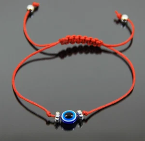 Mal de ojo Pulsera de Cuerda Roja Hecha a Mano Protectora de la Suerte Cabalá Pulseras Amuleto - Imagen 1 de 8