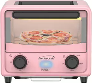 TS-3430PK 500-Watt Stainless Steel Mini Toaster Oven, 3 Liters, Pink - Picture 1 of 1