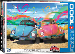 VW Beetle Love 1000 piece jigsaw  680mm x 480mm (pz)