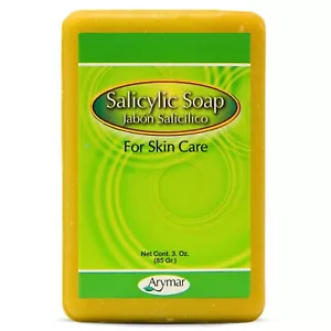 Arymar Sapone all'acido salicilico 3 oz - Barretta detergente ed esfoliante per la pelle, confezioni da 1 a 25 - Foto 1 di 12