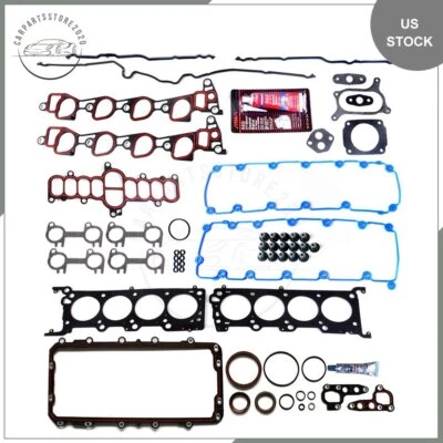Conjunto completo de junta compatível com 1997-1999 Ford E-150 E-250 E-350 Econoline 5.4L V8 SOHC - Imagem 1 de 4
