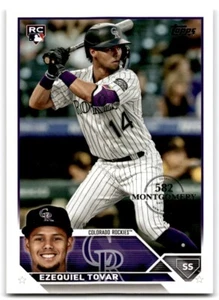 2023 Topps 582 Montgomery Club Ezequiel Tovar RC Colorado Rockies #651 - Picture 1 of 2