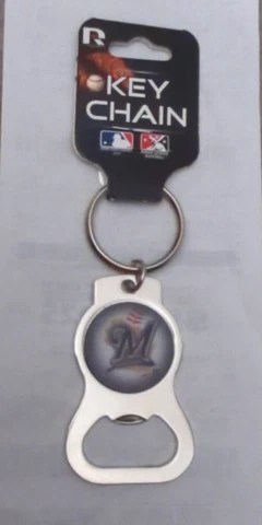 MILWAUKEE BREWERS Baseball Keychain & Bottle Opener Cover