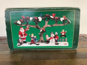 Cedar Creek Christmas Decoration with Santa, Snowman & Swing in Original Box - Picture 1 of 9