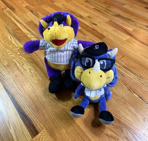 MLB Colorado Rockies Mascot Plush Toy LOT OF 2 Cover
