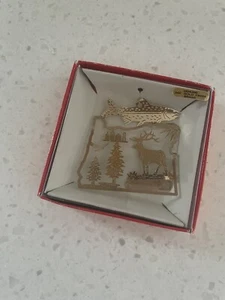 Oregon National Treasures 24K Gold Finish Brass Christmas Ornament w Box - Picture 1 of 3