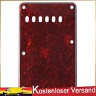 6 Holes Guitar Tremolo Cavity Cover Back Plate for ST SQ (Red Tortoise)