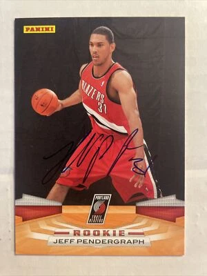 2009 Panini Jeff Pendergraph Autographed Card Portland Trail Blazers #381 CB821 - Image 1 of 2