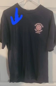 metropolis firefighter superman shirt made in usa - Picture 1 of 4