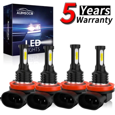 Combo 4x H11+H11 LED Car Light Lamps Bulbs For Buick Terraza 2005-2007 24000LM - Image 1 of 4