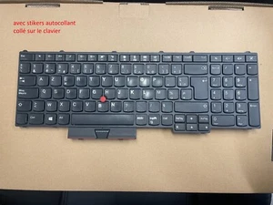 Clavier Lenovo ThinkPad P71 P51 P70 P50 - Français AZERTY avec autocollant collé - Photo 1/1