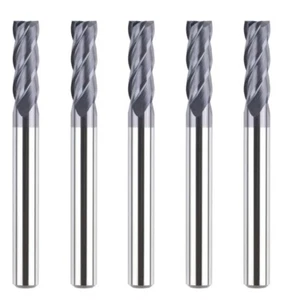 Spetool 5Pcs Carbide End Mill P4E-D1/4” / 4 Flute - Picture 1 of 2