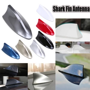 Universal Multi-Color Shark Fin Roof Car AUTO Antenna Radio FM/AM Aerial Cover - Picture 1 of 21
