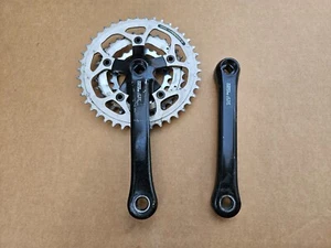 Vintage Shimano Deore LX 175mm Triple Crankset FC-M563 Black 42/32/22 Japan - Picture 1 of 10