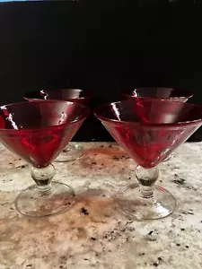 Arland, Iris, Rubin, Rot Martini Gläser 4er Set - Bild 1 von 7
