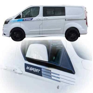 Par de pegatinas laterales de carrocería deportiva a rayas y calcomanías de parachoques delantero para Ford Transit - Imagen 1 de 14