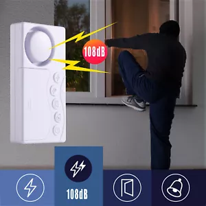 Magnetic Door Sensor Doorbell Close Door Reminder Window Burglar Safe Alarm - Picture 1 of 9