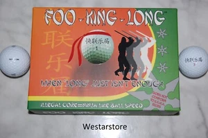 Neue Foo King lange illegale Distanz 1 DUTZEND GOLFBÄLLE kostenlos 2 Dutzend Tees JAPAN - Bild 1 von 4
