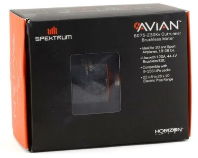 Spektrum Avian 8075-230 230kv : Same as Rimfire 50cc Brushless Electric Motor - Image 1 of 4