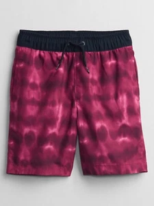 Gap Kids Print Swim with Drawstring Trunks For Boy Size XXL Reg Berry - Picture 1 of 1
