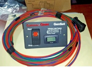 Onan 300-4936 Factory Generator Remote Start Switch Panel & 25' Wiring HARNESS - Picture 1 of 4