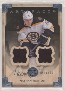 2013-14 Upper Deck Artifacts Jersey/Jersey /125 Nathan Horton #71