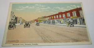 Vintage Postcard Danforth Avenue Ave Toronto, Canada Valentine & Sons - Picture 1 of 2