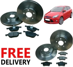 For Ford Focus MK3 Front and Rear Brake Discs and Pads 11 TO 17 Petrol Diesel - Picture 1 of 1