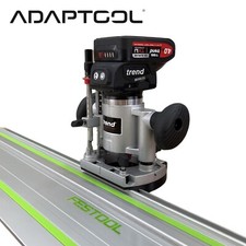 Trend T18S R14K1 18v Plunge Router Guide Rail Adaptor - Festool Plunge saw track
