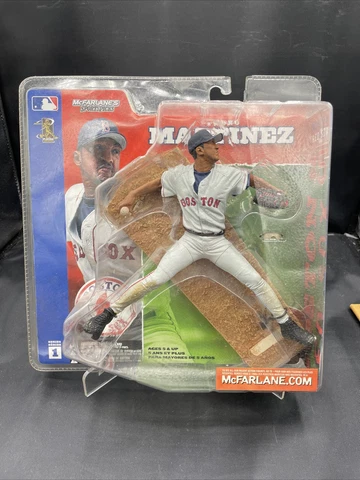 McFARLANE MLB SERIES 1 PEDRO MARTINEZ BOSTON RED SOX GREY UNI CHASE Mc1 Cover