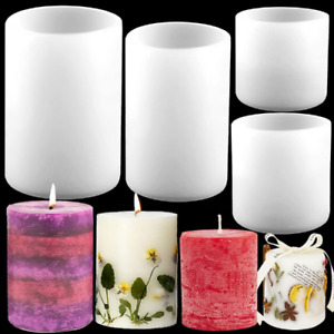 Cylinder Silicone Candle Molds Resin Mould Epoxy Resin Casting Molds DIY 
