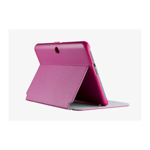 Speck StyleFolio Leather Case for Verizon Ellipsis 10 - Fuchsia Pink/Nickel Grey