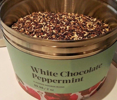 🍭🎅🎄 NEW SEALED TEAVANA 🍭 2 OZ WHITE CHOCOLATE PEPPERMINT HOLIDAY TEA BAG🎅🎄