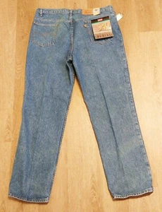 Vintage Levis 540 Jeans Mens Gold Tab Stonewash Blue Denim Relaxed Fit 42x32 NWT - Picture 1 of 12
